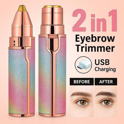 Eyebrow ana facial hair trimmer